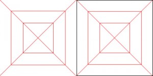 A comparison of a painted texture and its respective rendering