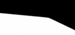 Outlline of the hand with black negative space