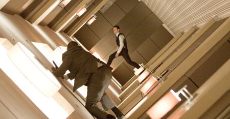 Inception-Movie-Still-1 As you can see, our hotel is that pricey, that even the ceiling is perfect. By the way, sir, don't wonder about the constantly changing direction - it's part of the service